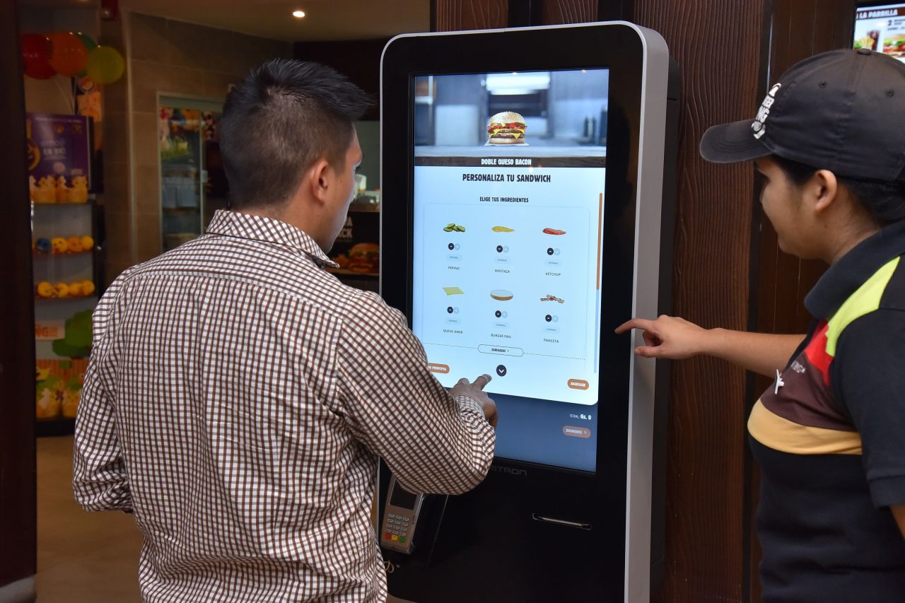 Kioskos digitales en Burger King